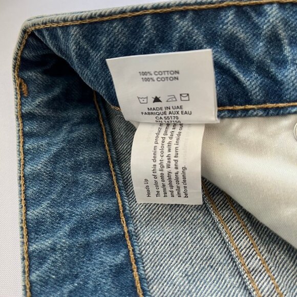 NWT FRANK & OAK DISTRESSED DENIM MINI SKIRT - 29 - Picture 9 of 9